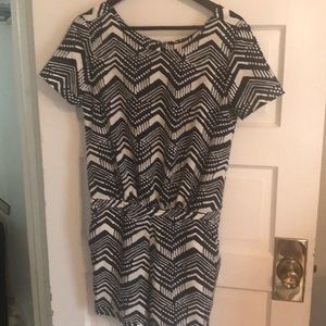 J.Crew blue and white patterned romper